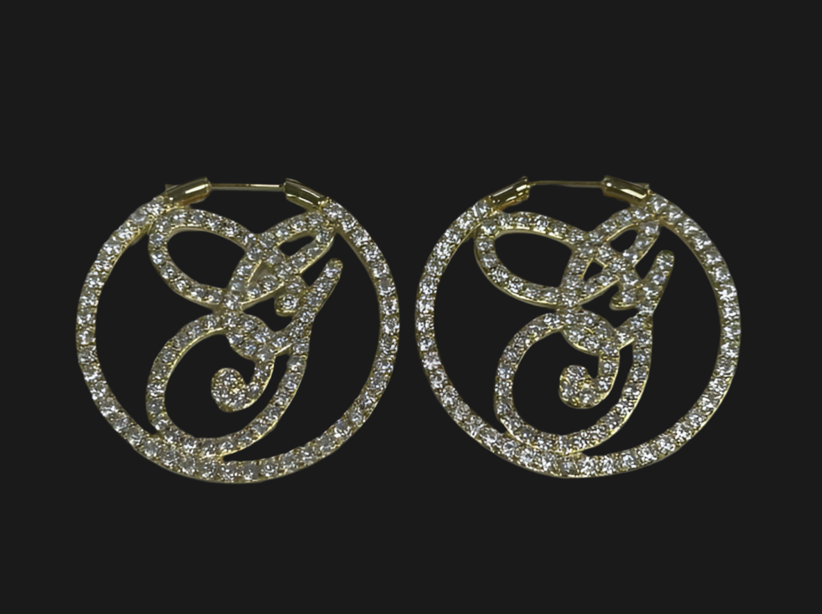 Giselle Crystal Hoops MM