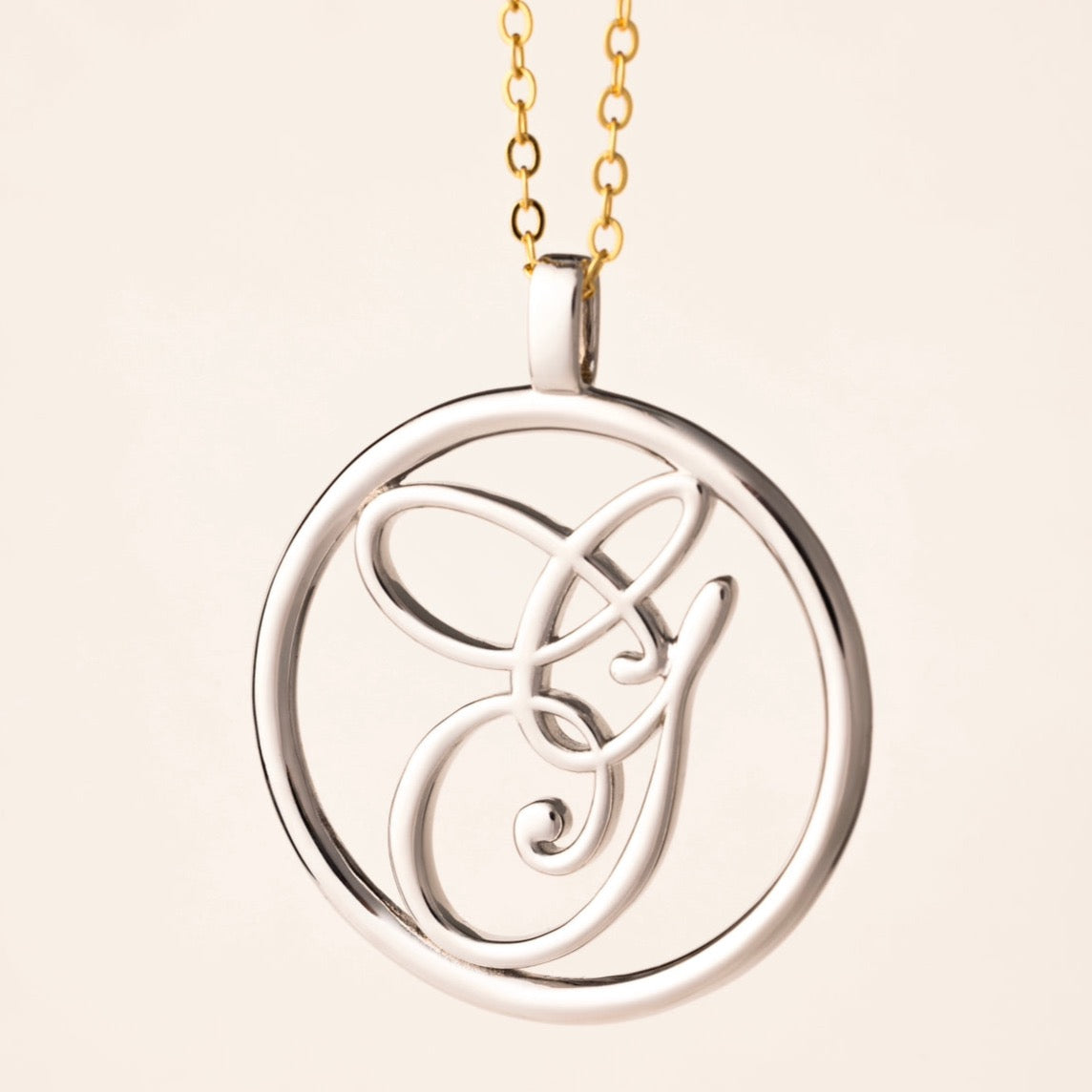 Giselle Signature White Gold Necklace
