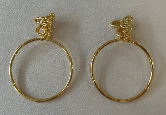 Giselle Logo Clip-ons Hoops