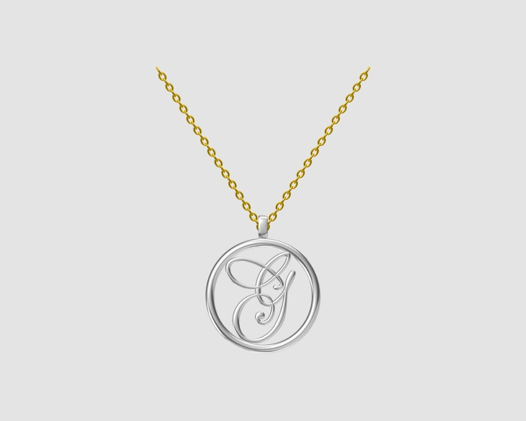 Giselle Signature White Gold Necklace