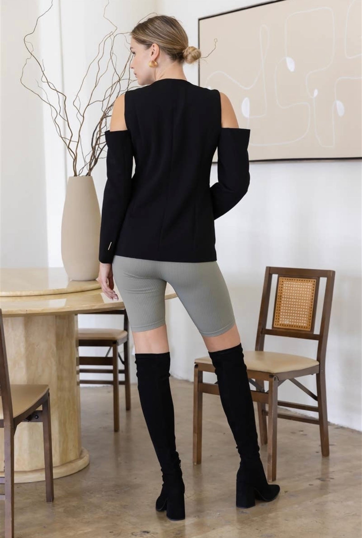 Joi cold shoulder blazer