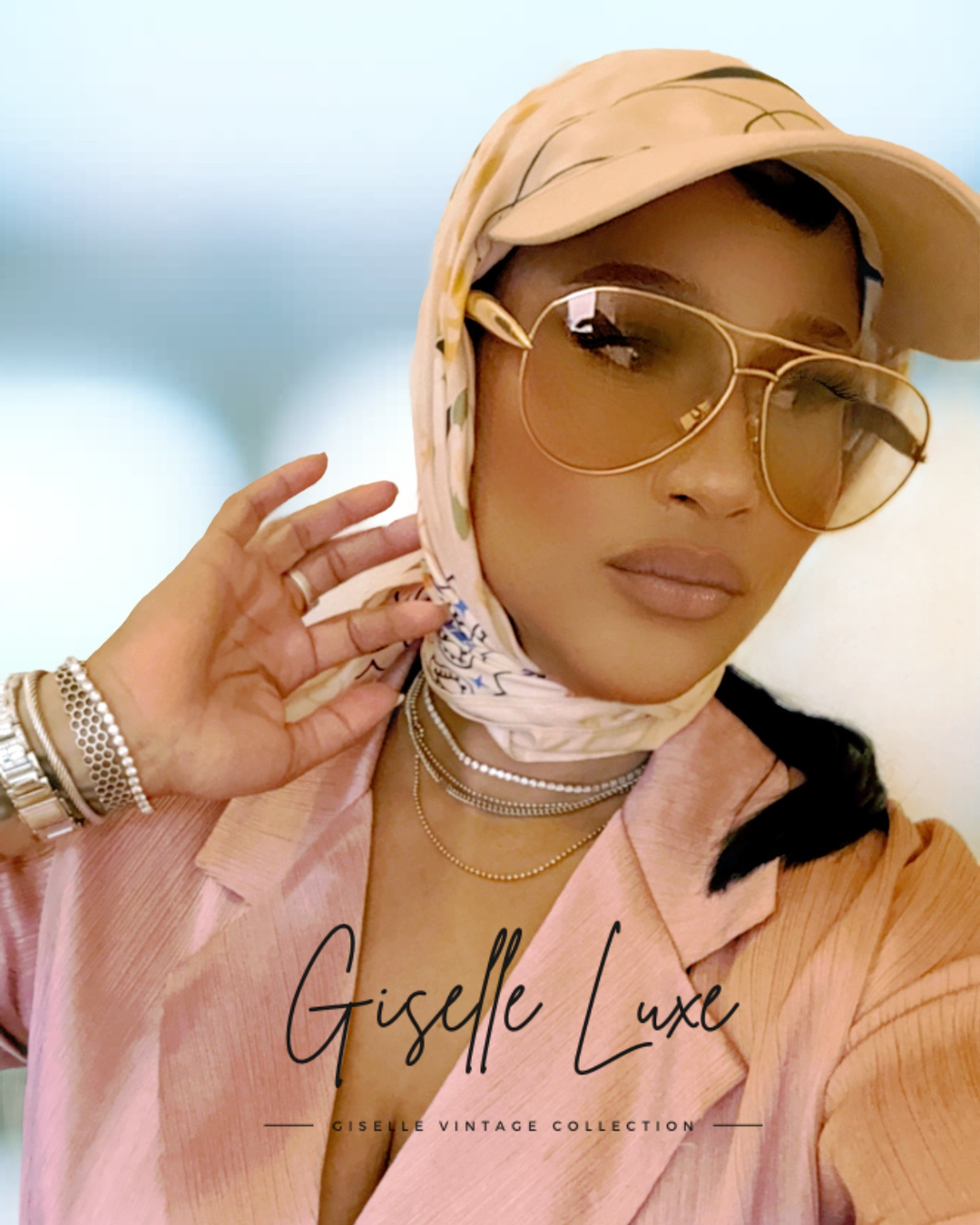GL Silk Bandana Scarf Hat