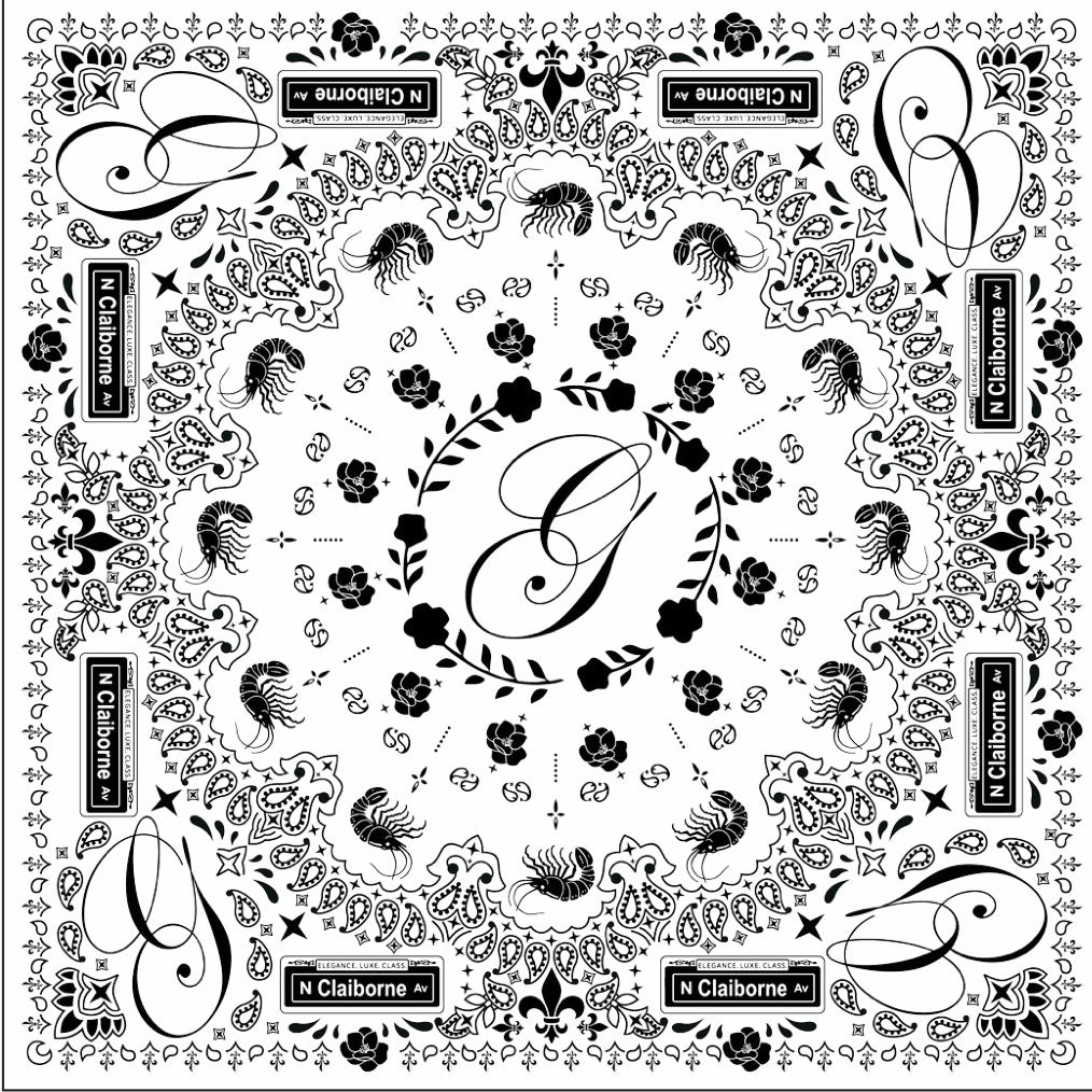 GL Silk Bandana Scarf Hat