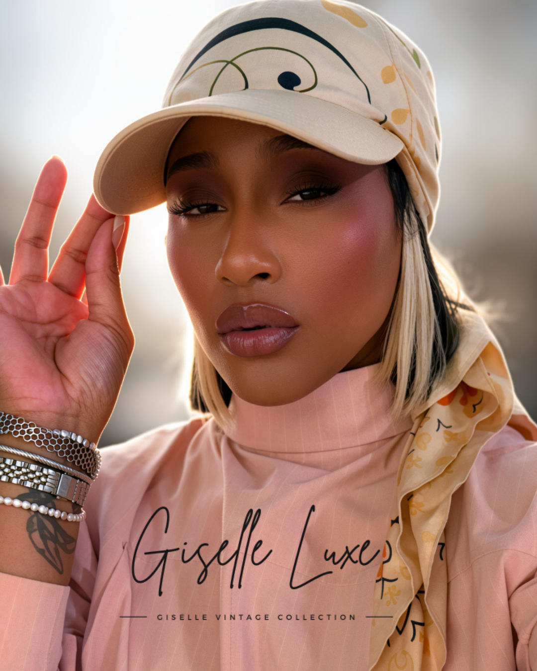 GL Silk Bandana Scarf Hat