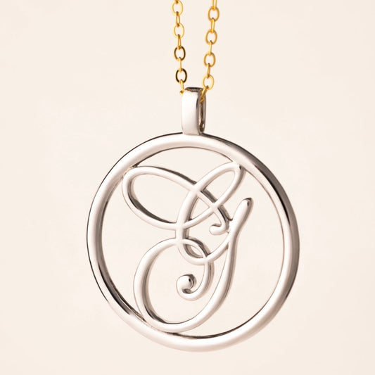 Giselle Signature White Gold Necklace